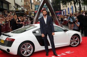 Hugh+Jackman+Wolverine+Premieres+London+him and car