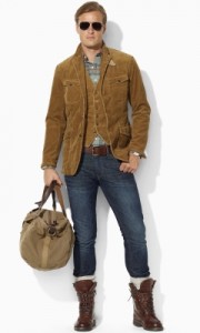 ralph lauren 3 button corduroy sport coat