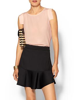 Erin Silk Top - Pearl blush