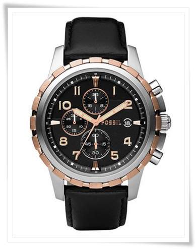 Fossil-Mens-FS4545-Black-Leather-Strap-Black-Analog-Dial-Chronograph-Watch1