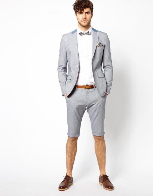 1_man with coord shorts suit